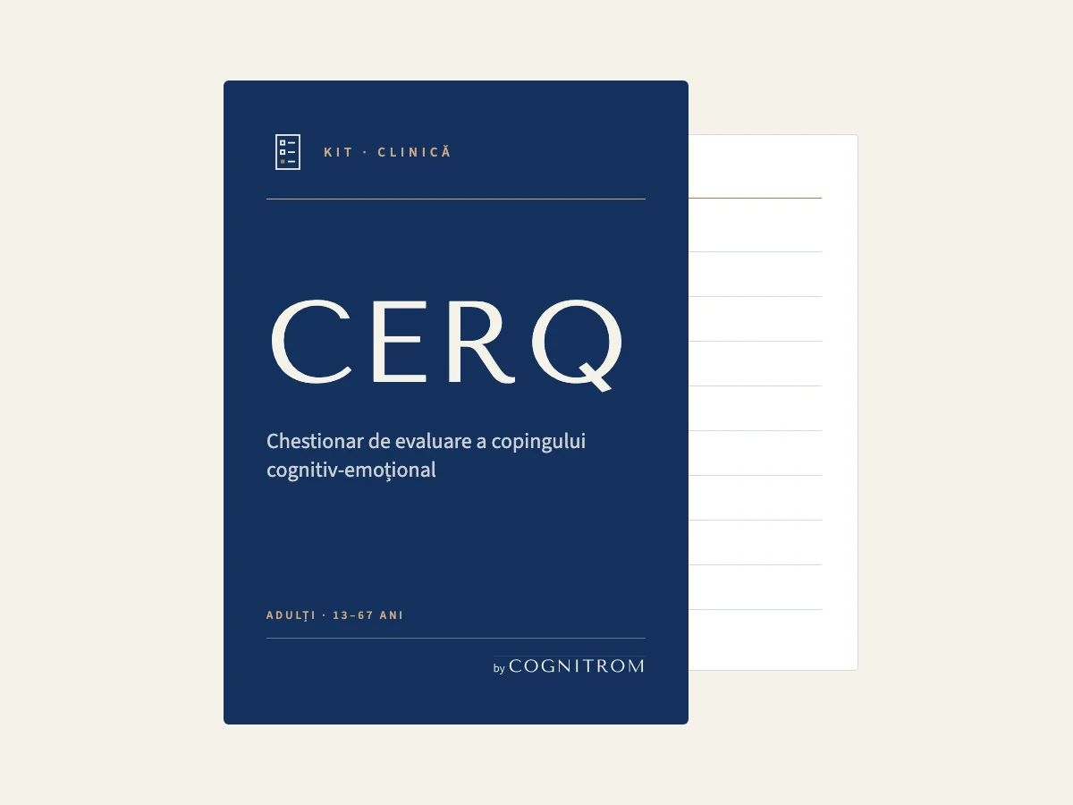 Cutia kitului CERQ: Chestionar de evaluare a copingului cognitiv-emoțional, Cognitrom
