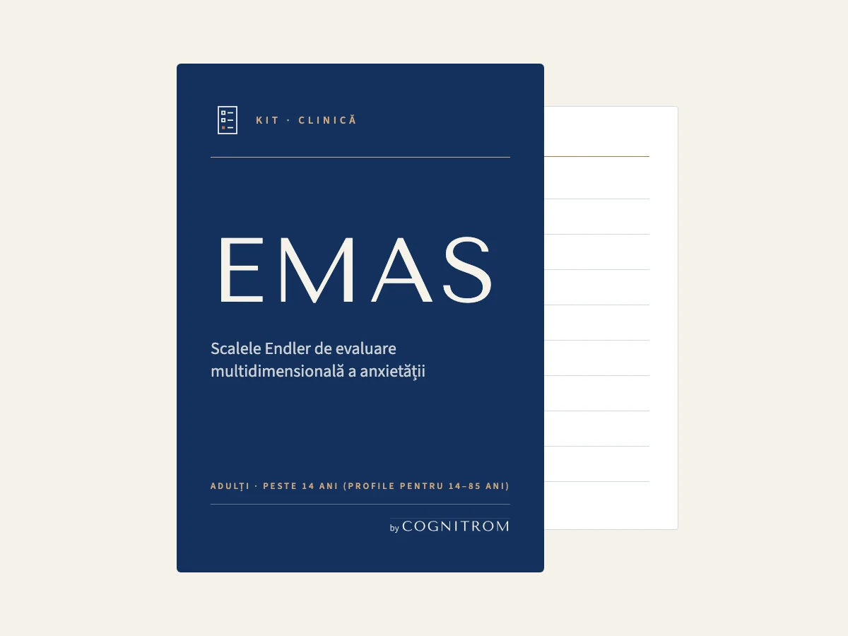 Cutia kitului EMAS: Scalele Endler de evaluare multidimensională a anxietății, Cognitrom