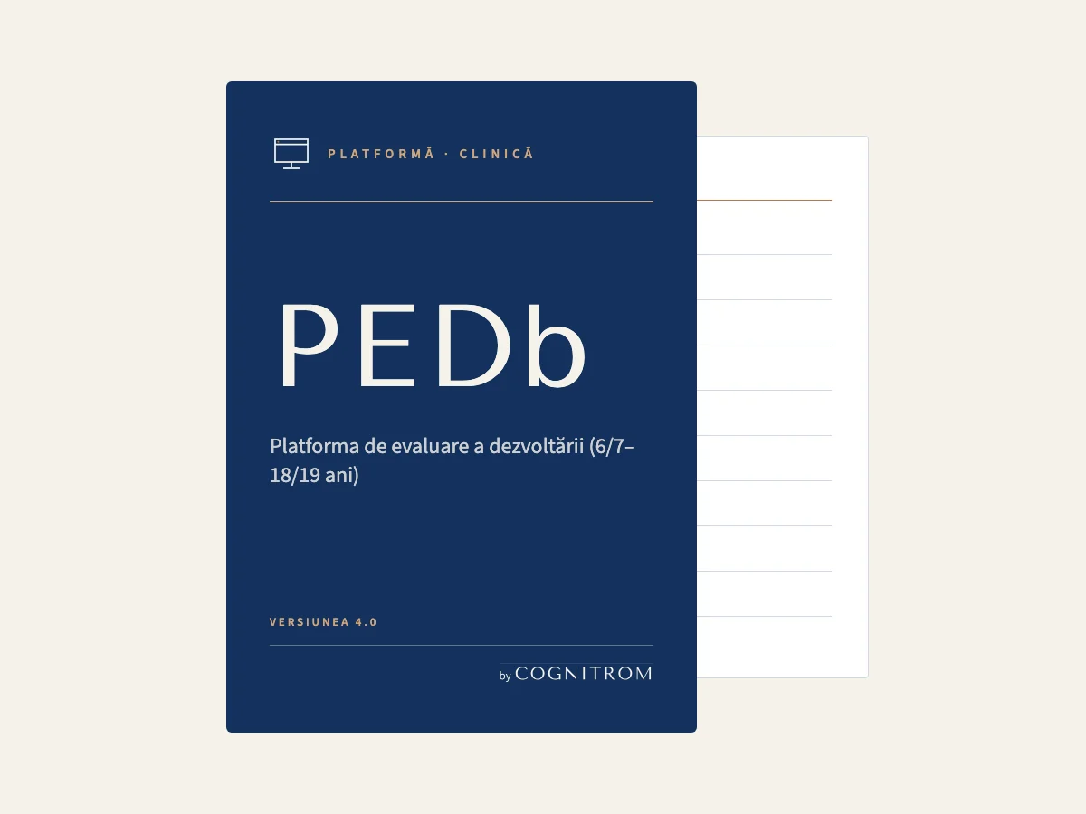 Cutia kitului PEDb: Platforma de evaluare a dezvoltării (6/7–18/19 ani), Cognitrom